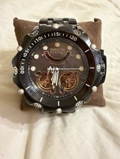 Invicta Reserve 33554 Venom Double Heart Watch with Black Plated Band Men's