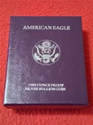 1991-S PROOF American Silver Eagle Dollar.   ASE.   OGP & COA          #MF-1739