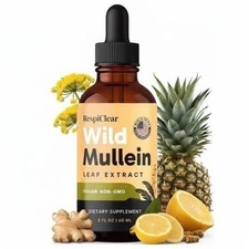 RespiClear Wild Mullein Leaf Extract Liquid D...