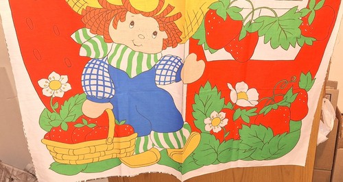 Vtg 1981 Spring Mills Huckleberry Pie Baby Quilt Fabric Panel American Greetings - Picture 4 of 5