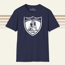 Boston Patriots 1960 Football 100% Combed Cotton T-Shirt - New England