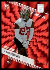 2023 Donruss Elite Aspirations Shimmer Ji'Ayir Brown Rookie 358/625 San