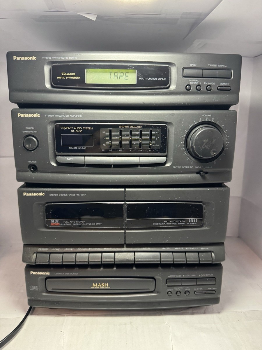 Panasonic SA-DH30 Stereo System CD Cassette EQ Radio Tested | eBay