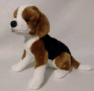 Vintage Realistic Beagle Plush Stuffed Soft Toy 14'' E&J Classic Dog Puppy