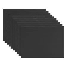10Pcs 3mm Corrugated Plastic Sheets, 8 x 12 Inch Corrugated Poster Board Black