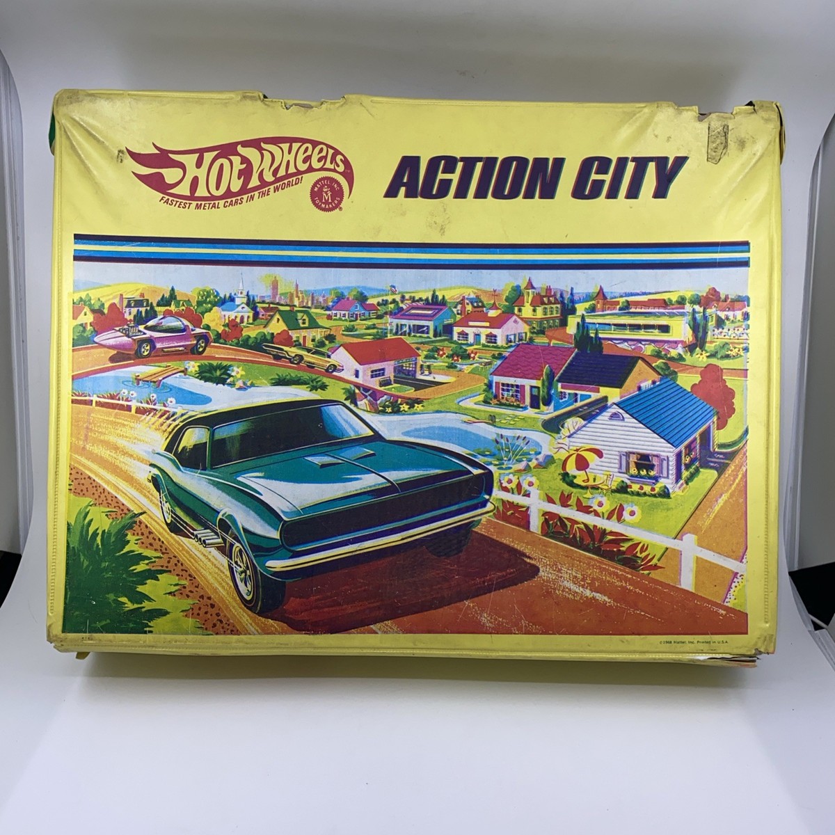 Vintage Hot Wheels Action City 1968 - Mattel Redline Playset Brief