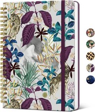 Lined Spiral Notebook Journal for Women A5, Cute Notebook
