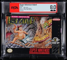 Super Adventure Island SNES – PSA 8.0 CIB – Box 8.5 / Poster 9.4