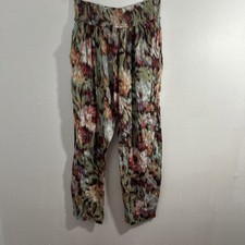 Urban Outfitters Pants Womens Large Botanical Abstract Elastic Waist Grunge Y2K