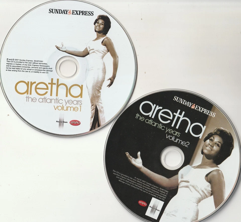 ARETHA FRANKLIN - The Atlantic Years  - Sunday Express Newspaper Promo 2CD Album - Image 3 of 4