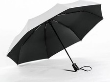 UPF 50 UV Protection Travel Umbrella Ultra Light Weight Black 