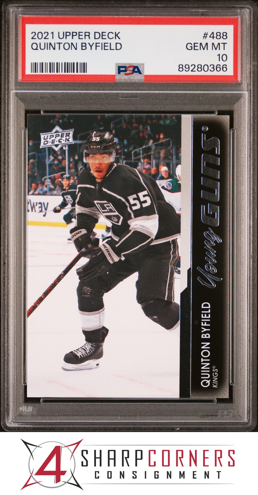 2021 UPPER DECK #488 QUINTON BYFIELD RC YOUNG GUNS PSA 10
