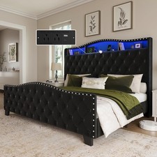 King Size Bed Frame and Headboard,50.9