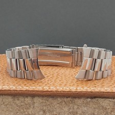 20mm Straight  Curved-End Stainless Steel President Speidel Unused Watch Band