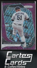 Brusdar Graterol 2020 Panini Prizm #56 FOTL Purple Shimmer Prizm Dodgers RC 7/7
