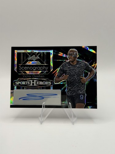 2024 Leaf Sports Heroes Scenography Victor Osimhen Auto 1/1 Crystal