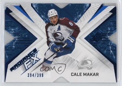 2022-23 SPx Radiance F/X Blue 394/399 Cale Makar #RFX-29 10no