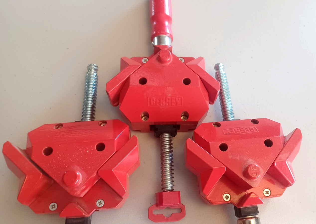 Lot of 3 Bessey WS-3 90° Corner Angle Woodworking Clamps Made in Germany