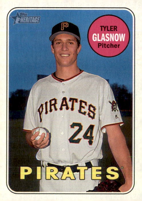 2018 Topps Heritage Tyler Glasnow Pittsburgh Pirates #258 5 Card Lot