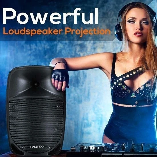Pyle 1000W Portable Bluetooth PA Speaker, Rechargeable w/ Wireless MIc PSBT105A - Image 4 of 4