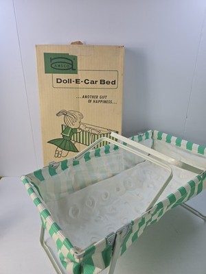 Vintage 1960s AMSCO Doll-E-Car Bed No.1221 Complete w Original Box Toy