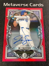 2026 Bowman Chrome Sterling Jac Caglianone 2/5 RC Auto Red Refractor