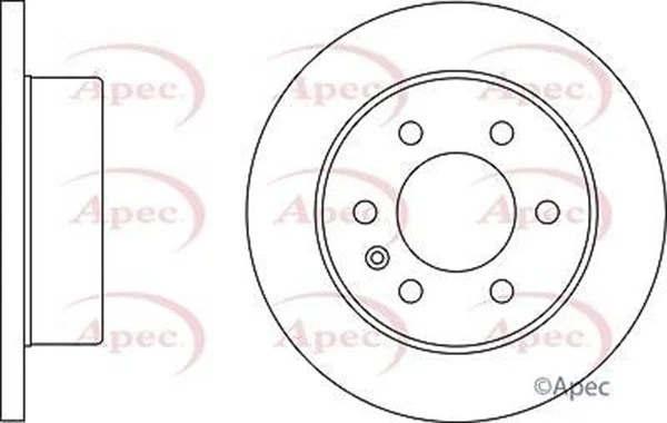 Genuine Apec Blue Rear Solid Brake Discs & Pads for Mercedes-Benz Sprinter 3,5-t - Image 2 of 3