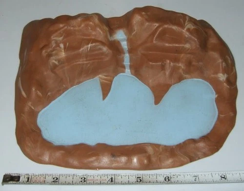 1950's Marx MARBLED TERRAIN FORMATION With LAKE To Western & Dinosaur Playsets