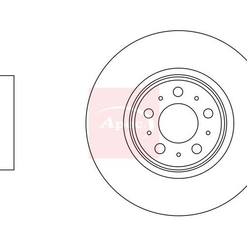 For VOLVO S60 I 384 2000 to 2010 BRAKE DISC (FRONT) (SINGLE)