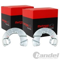 2X Metzger Spritzbleche Bremsscheiben Vorne Passend FÜR Volvo 850 C70 S70 V70