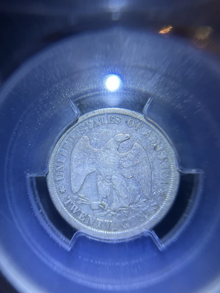 1875-CC Twenty Cent Piece F12 PCGS - Image 3 of 3