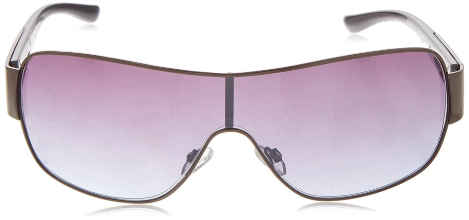 Gafas de sol rectangulares protectoras UV con protector de metal para hombres y mujeres negras elegantes Foto 2 de 3