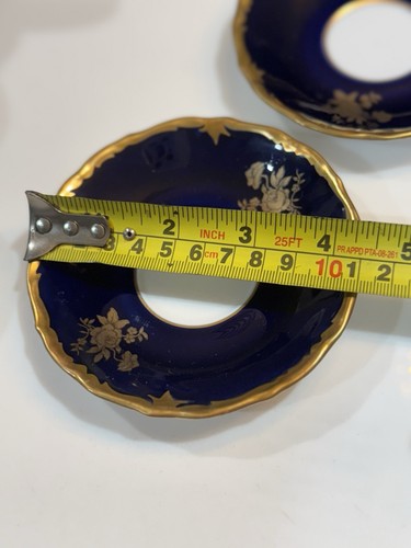 REICHENBACH COBALT /GOLD FINE CHINA PORCELAIN ESPRESSO SET OF 6 NEW - Picture 19 of 23