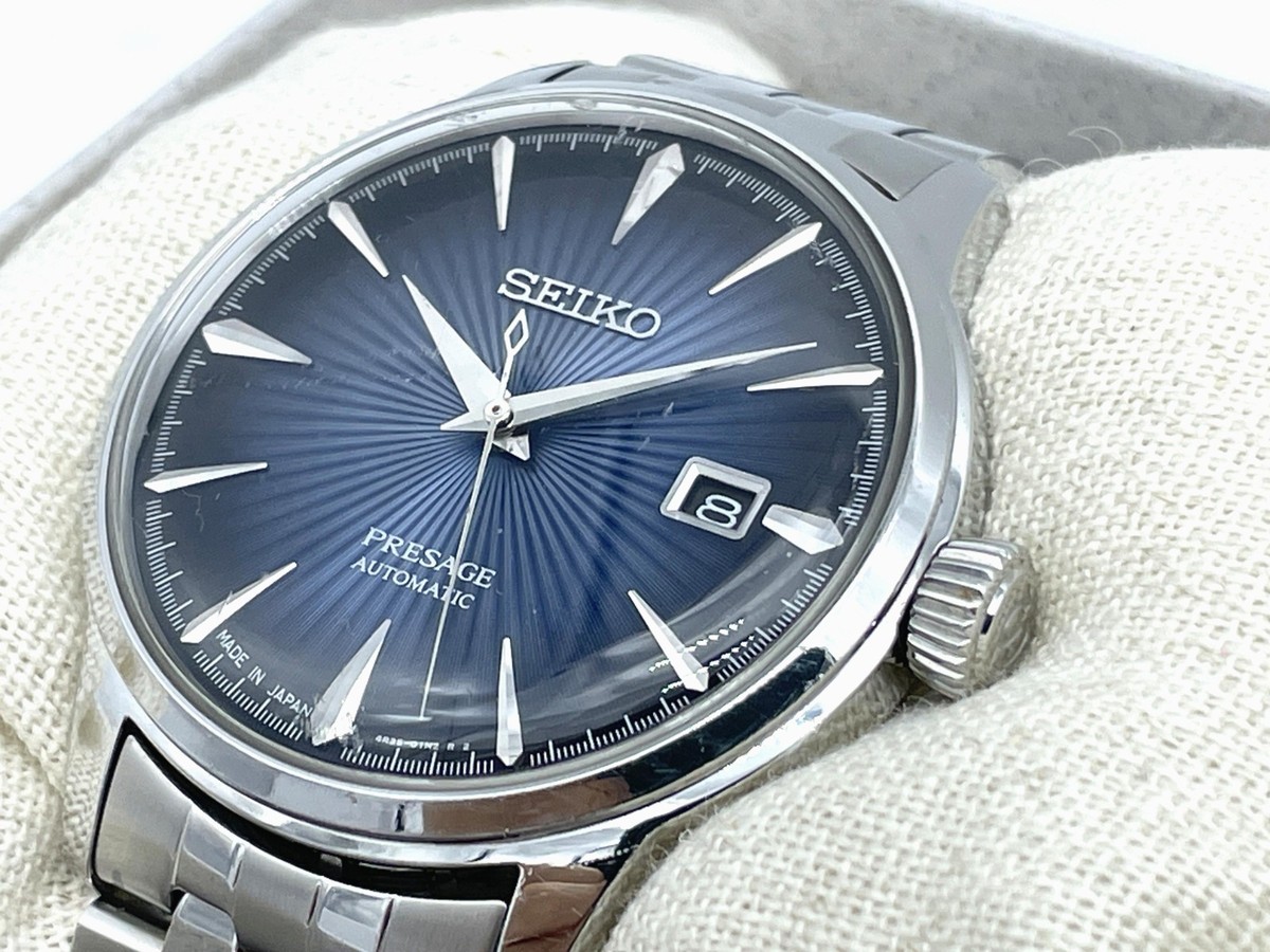 SEIKO PRESAGE Cocktail Time Automatic Watch Blue Dial 4R35-01T0