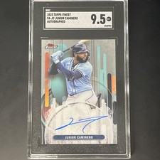 Junior Caminero - 2025 Topps Finest Auto Tampa Bay Rays