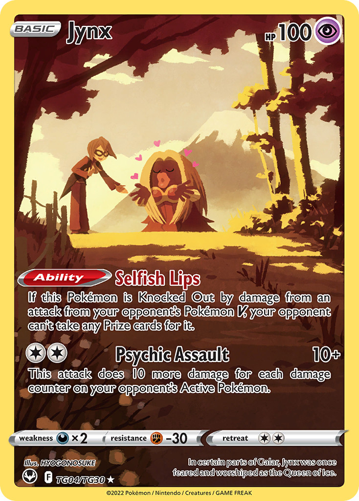 Jynx - Holo SWSH12TG Silver Tempest Trainer Gallery TG04/30 NM Pokemon