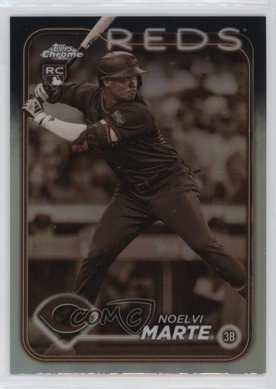 2024 Topps Chrome Sepia Refractor Noelvi Marte #177 19n6