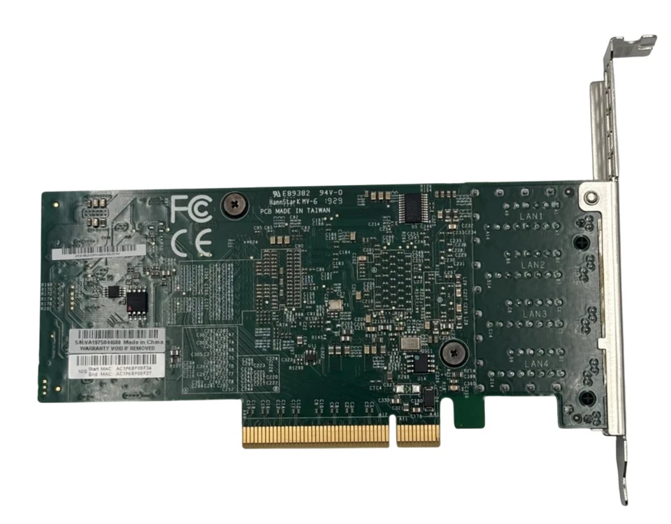 Supermicro AOC-STG-i4T 10Gigabit BaseT Quad Port 4xRJ45 SFP+ Server FH NIC - Image 4 of 4