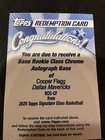 2025 Topps Signature Cooper Flagg Base (RAW)