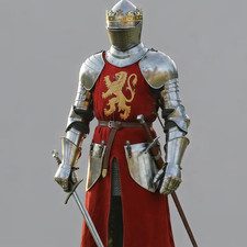 Medieval Knight Armor Set   Steel Plate Warrior Suit .Gothic Plate Armor, LAR