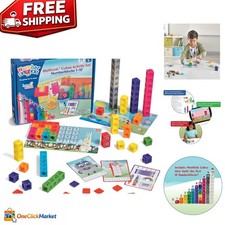 MathLink Numberblocks 1-10 Set - 100 Colorful Linking Cubes  Educational Fun