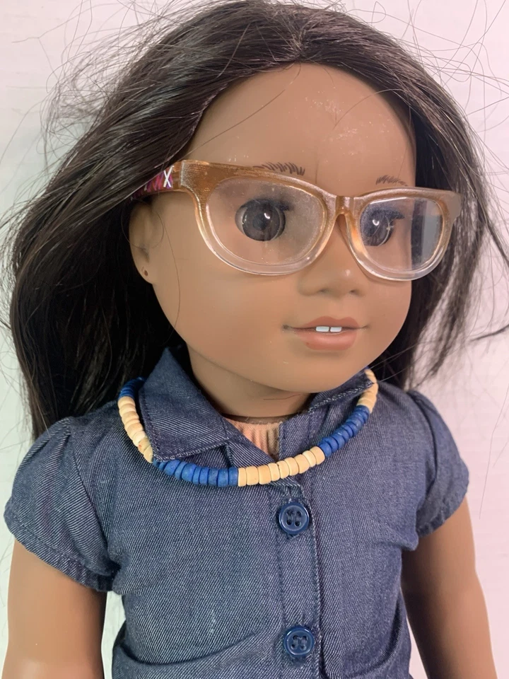 American Girl Doll. 18” , outfit and glasses included with doll. - Image 2 of 4