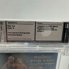 WWF WrestleMania: Steel Cage Challenge NES Factory Sealed Wata Graded 8.5 B