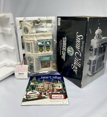 Department 56 - Starbucks Coffee Snow Village Shop 1995 #54859