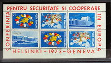 Romania 1973 Mi 3147-3148 Block 108 MNH** Europe Security Helsinki