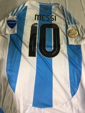 Argentina Copa America 2024 Lionel Messi Signed Autographed Jersey Beckett BAS
