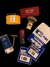 Lot Shaving Kit Pennello Simpson Acqua Di Parma Gillette Platinum Vintage Fatip