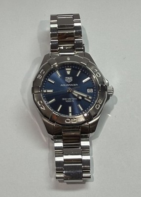TAG Heuer Aquaracer WBD1312 Lady. 32mm Blue Sunray Quartz FULL SET Box & Papers