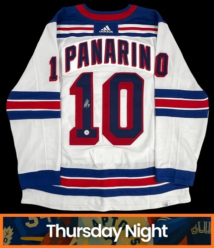 ARTEMI PANARIN SIGNED AUTO RANGERS ADIDAS HOCKEY JERSEY AJ SPORTS COA