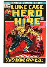 POWER MAN #1 (1972) - GRADE 7.5 - MARVEL LUKE CAGE 1ST ISSUE ARCHIE GOODWIN